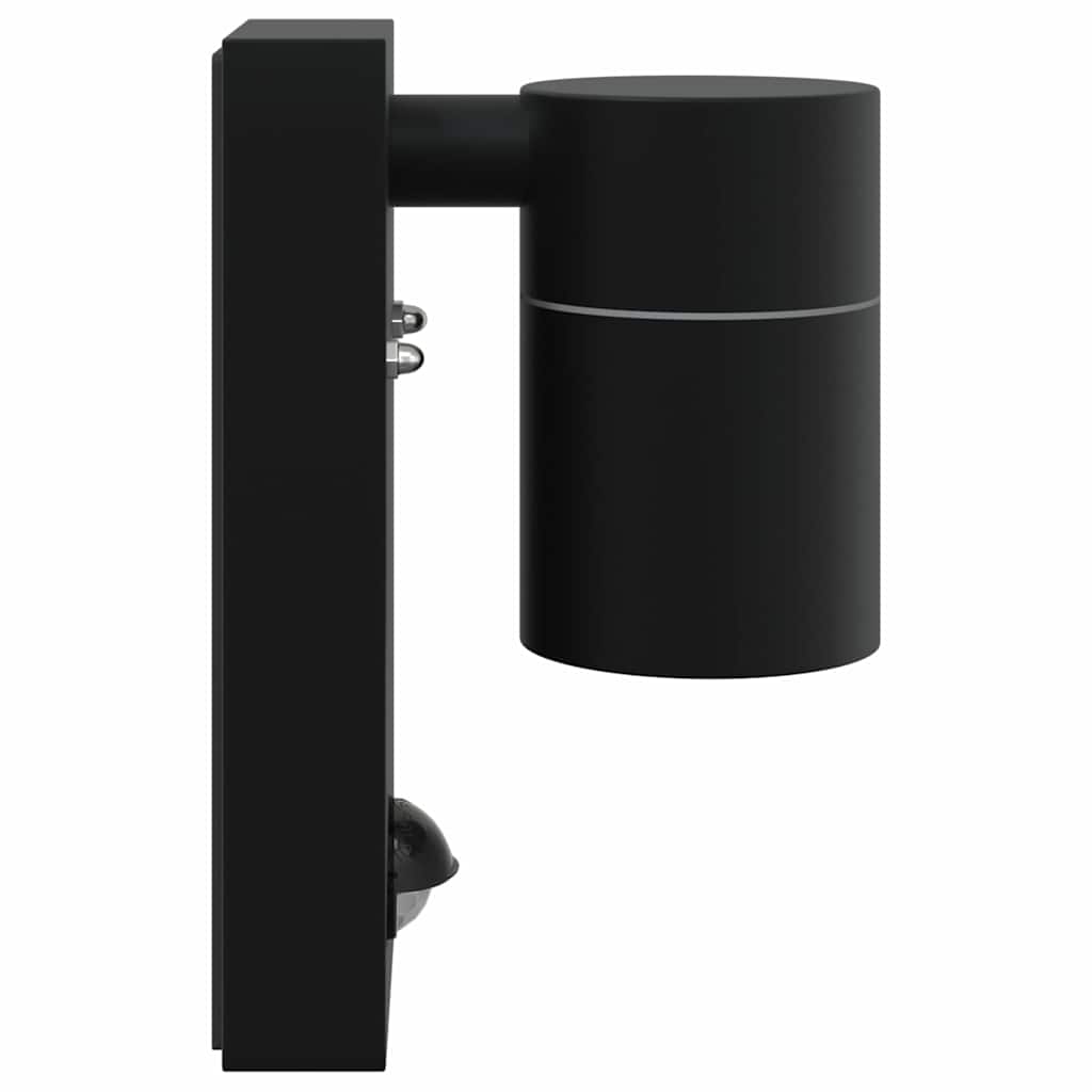 Outdoor Wall Light 2 pcs Black 6.5 x 10.5 x 16 cm