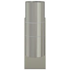 Outdoor Wall Light Silver 7 x 10 x 22 cm