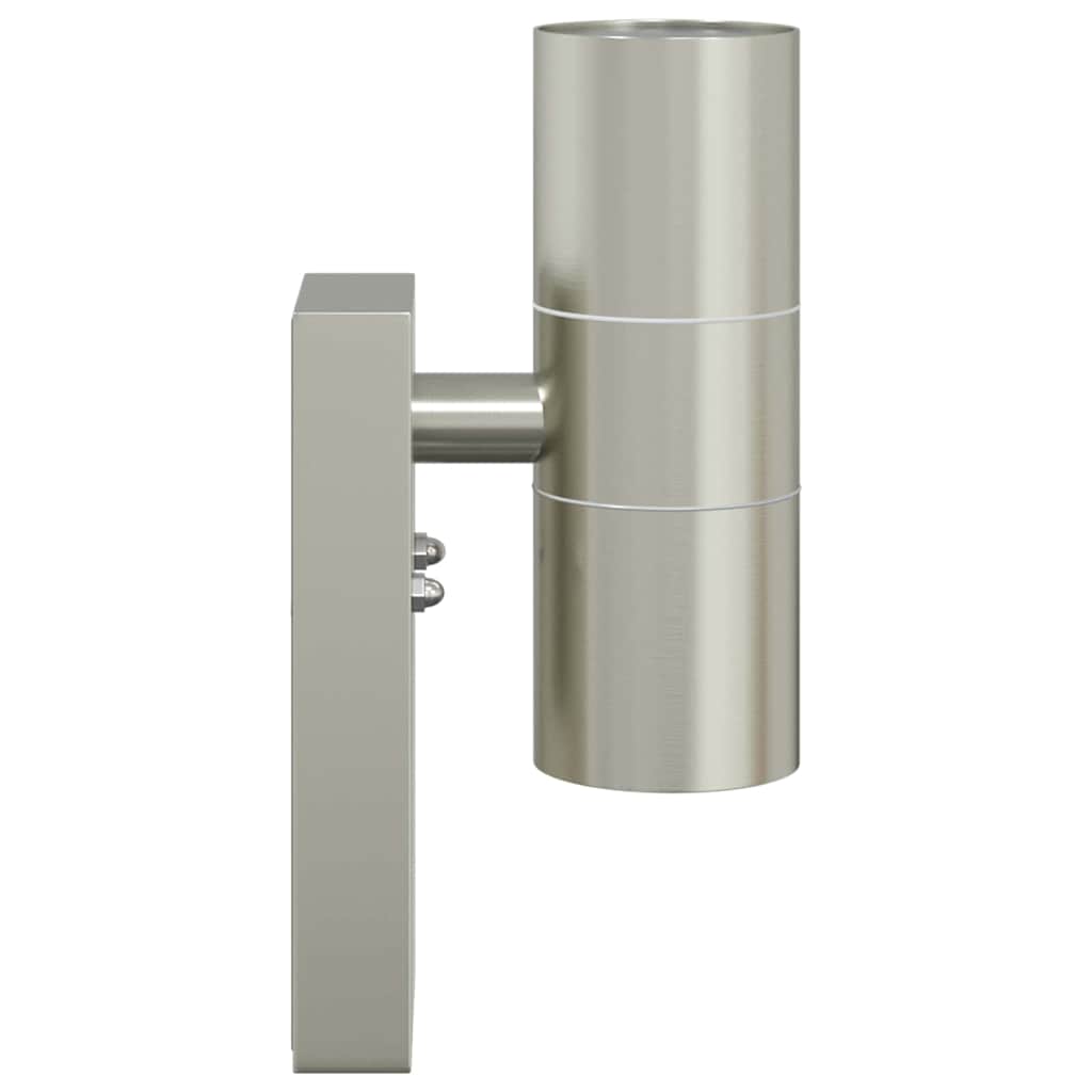 Outdoor Wall Light Silver 7 x 10 x 22 cm