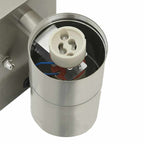 Outdoor Wall Light Silver 7 x 10 x 22 cm