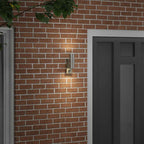 Outdoor Wall Light Silver 7 x 10 x 22 cm
