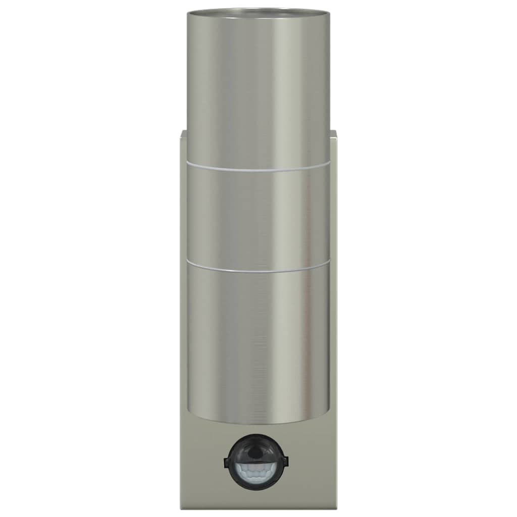 Outdoor Wall Light Silver 7 x 10 x 22 cm