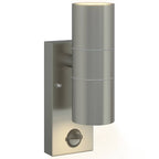 Outdoor Wall Light Silver 7 x 10 x 22 cm
