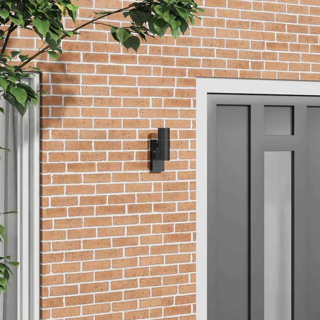 Outdoor Wall Light Black 7 x 10 x 22 cm