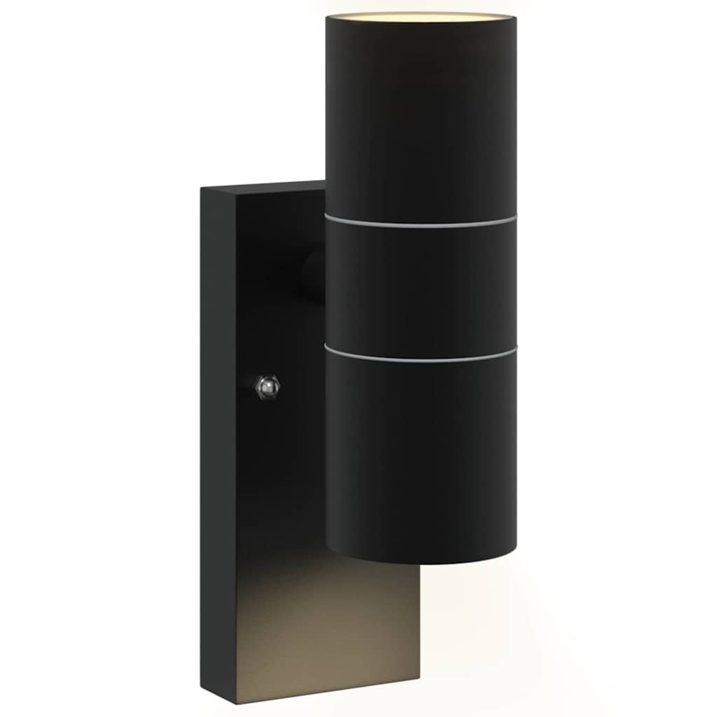 Outdoor Wall Light Black 7 x 10 x 22 cm