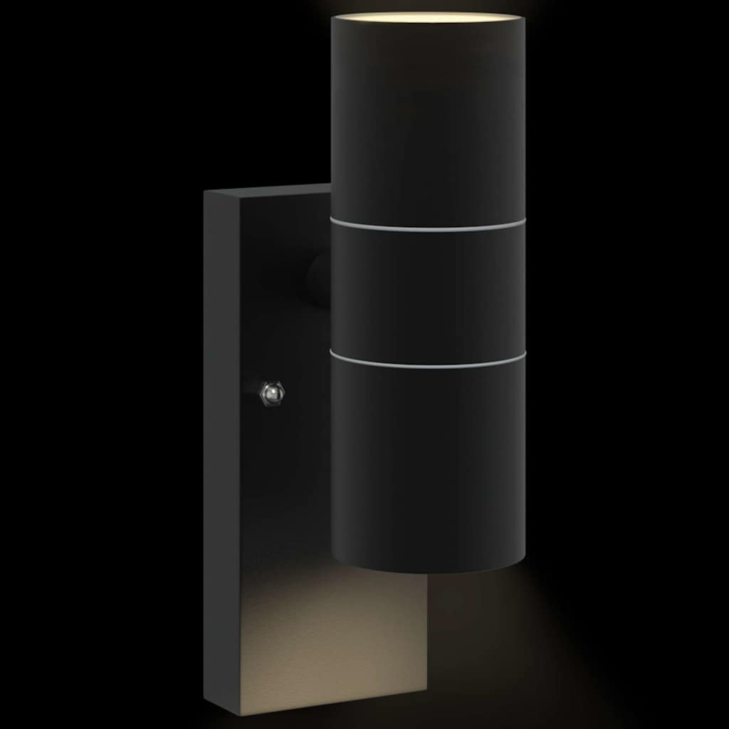 Outdoor Wall Light Black 7 x 10 x 22 cm