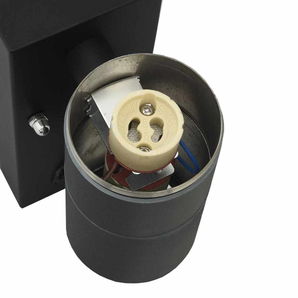 Outdoor Wall Light Black 7 x 10 x 22 cm