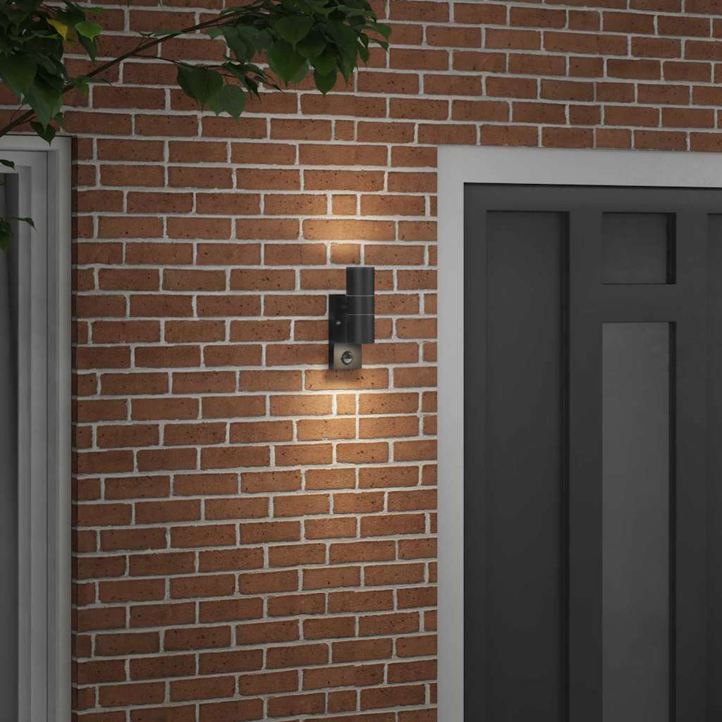 Outdoor Wall Light Black 7 x 10 x 22 cm