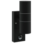 Outdoor Wall Light Black 7 x 10 x 22 cm