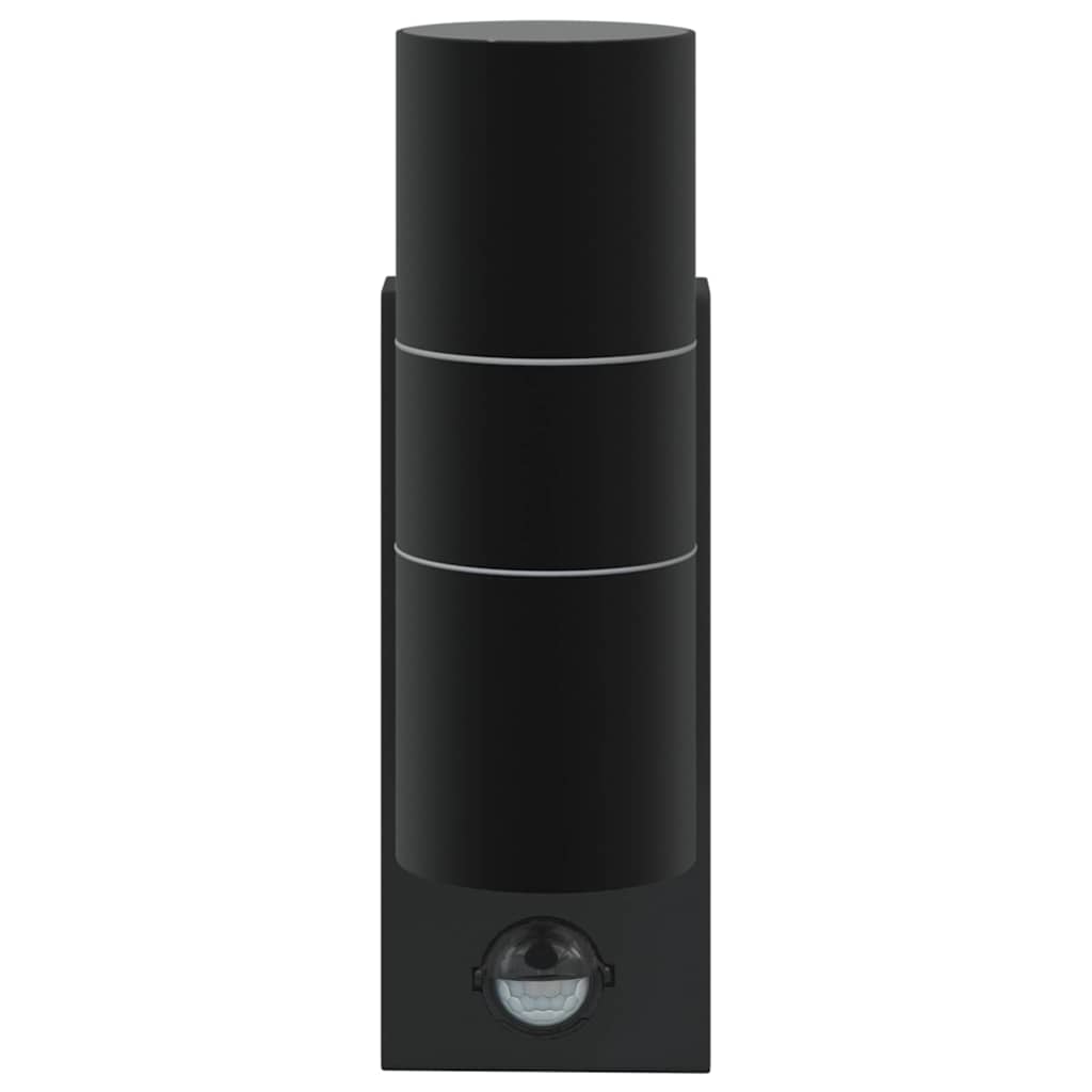 Outdoor Wall Light Black 7 x 10 x 22 cm