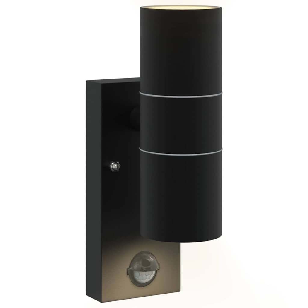 Outdoor Wall Light Black 7 x 10 x 22 cm