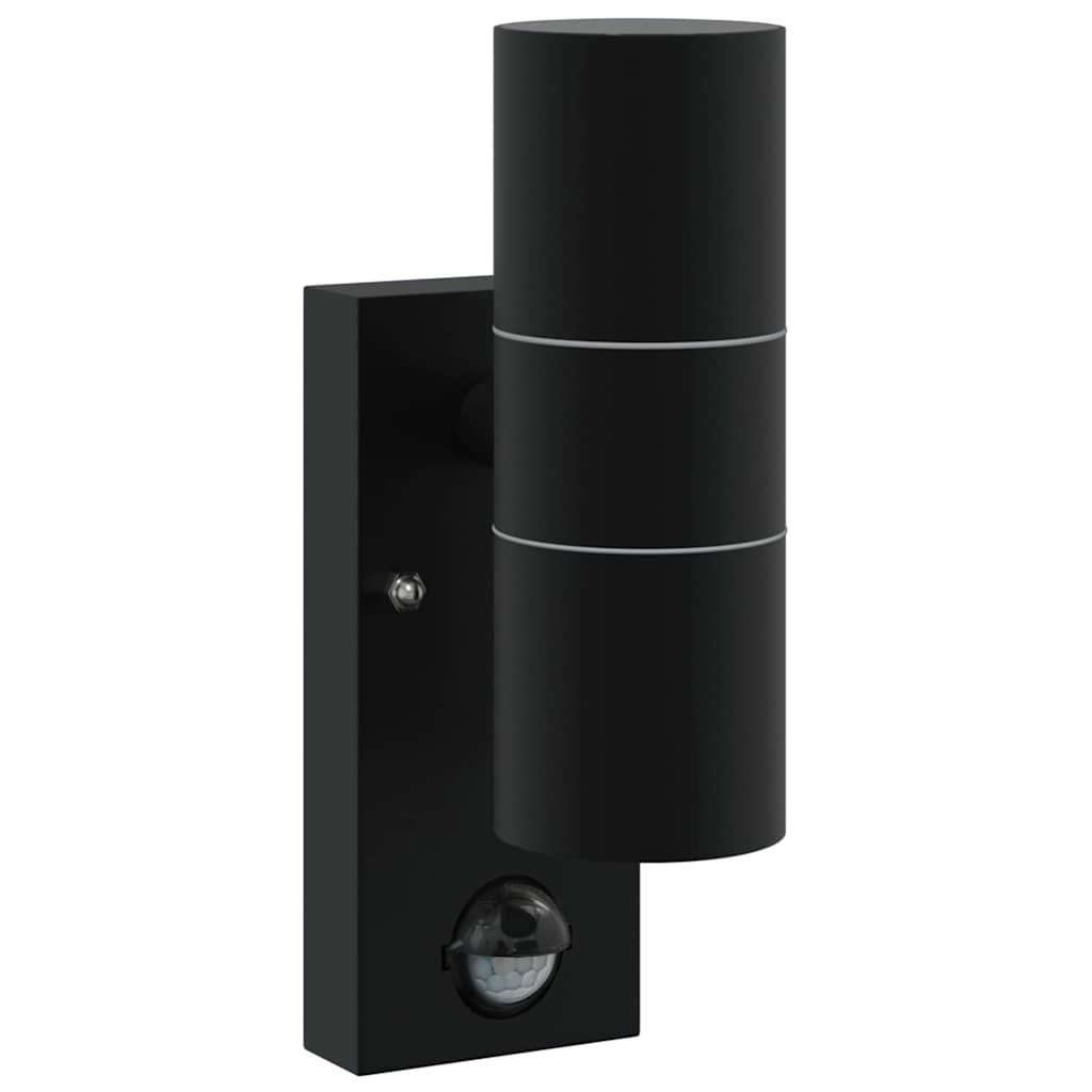 Outdoor Wall Light 2 pcs Black 7 x 10 x 22 cm