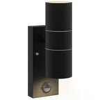 Outdoor Wall Light 2 pcs Black 7 x 10 x 22 cm
