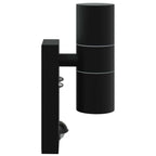Outdoor Wall Light 2 pcs Black 7 x 10 x 22 cm