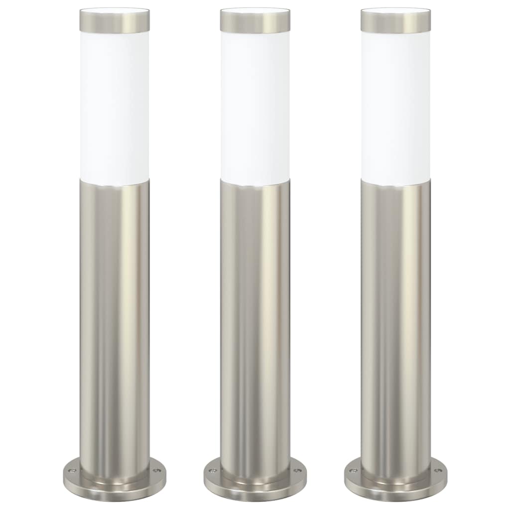 Bollard Lights 3pcs 50 cm Stainless Steel IP44