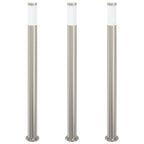 Bollard Lights 3pcs 110 cm Stainless Steel IP44