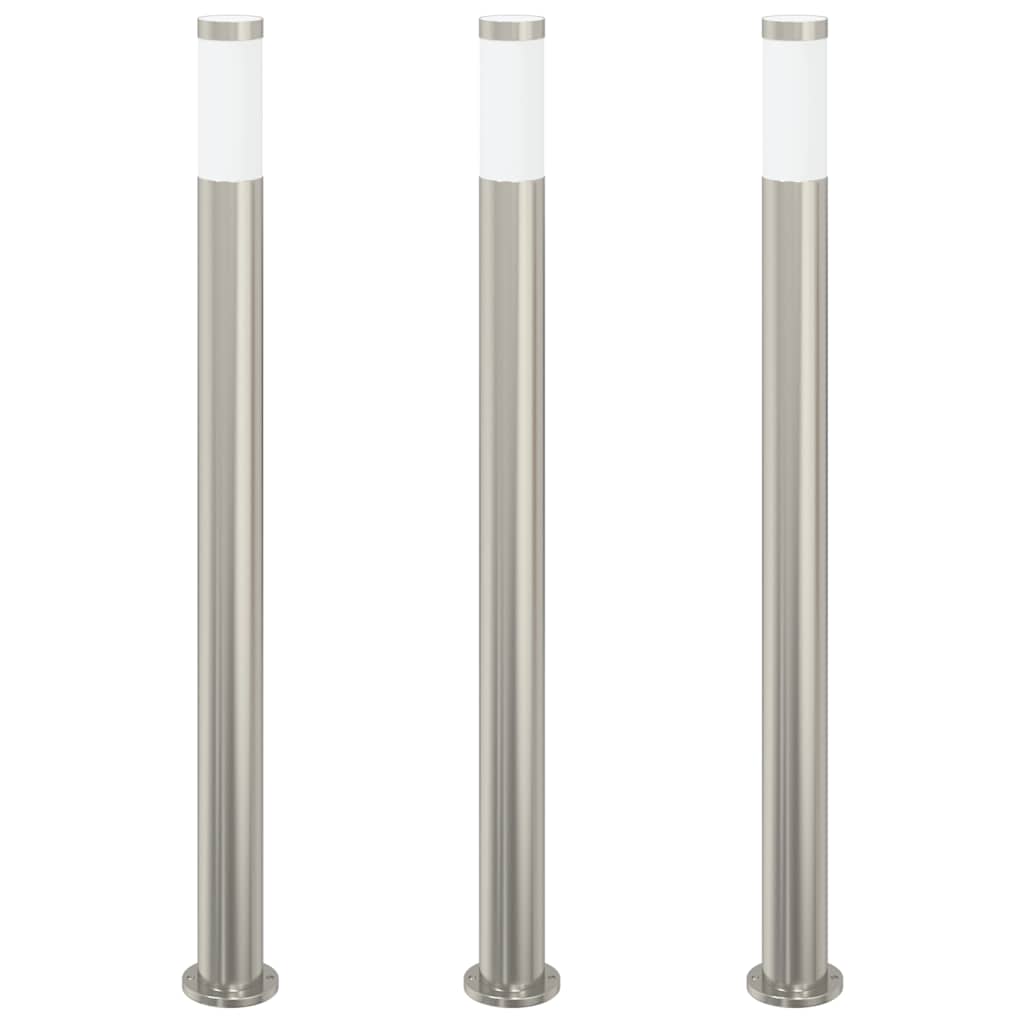 Bollard Lights 3pcs 110 cm Stainless Steel IP44
