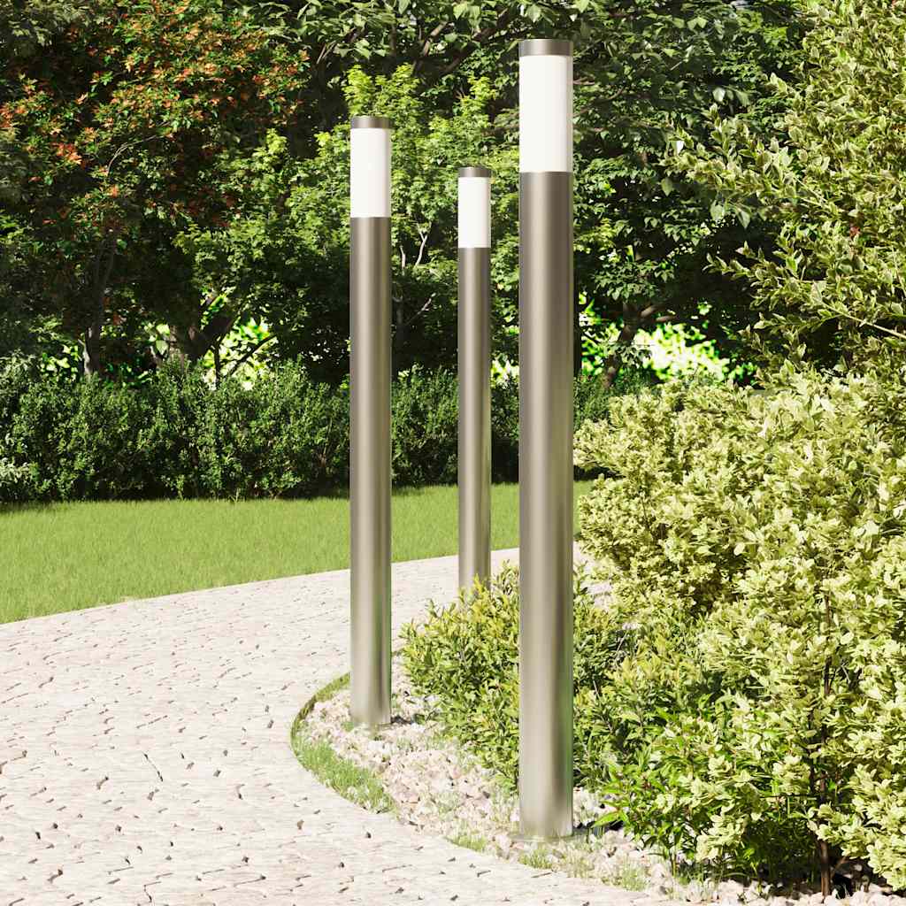 Bollard Lights 3pcs 110 cm Stainless Steel IP44