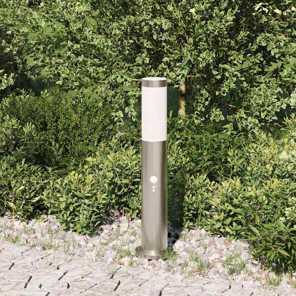 Bollard Light with Sensor 50 cm Stainless Steel IP44