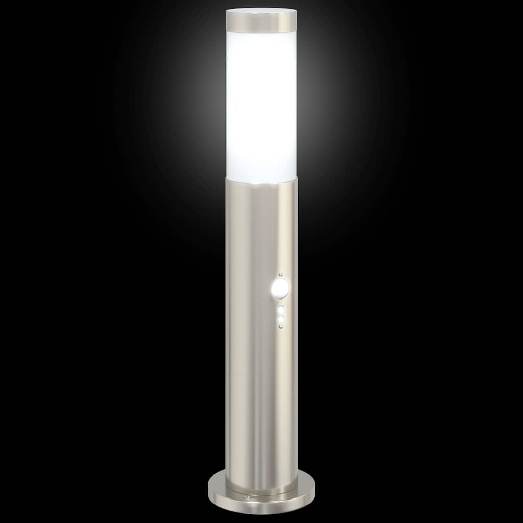 Bollard Lights with Sensor 3pcs 50 cm Stainless Steel IP44