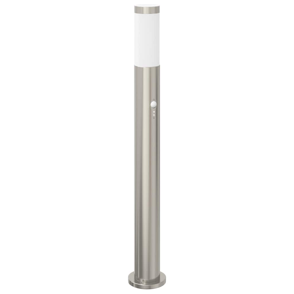 Bollard Lights with Sensor 3pcs 80 cm Stainless Steel IP44