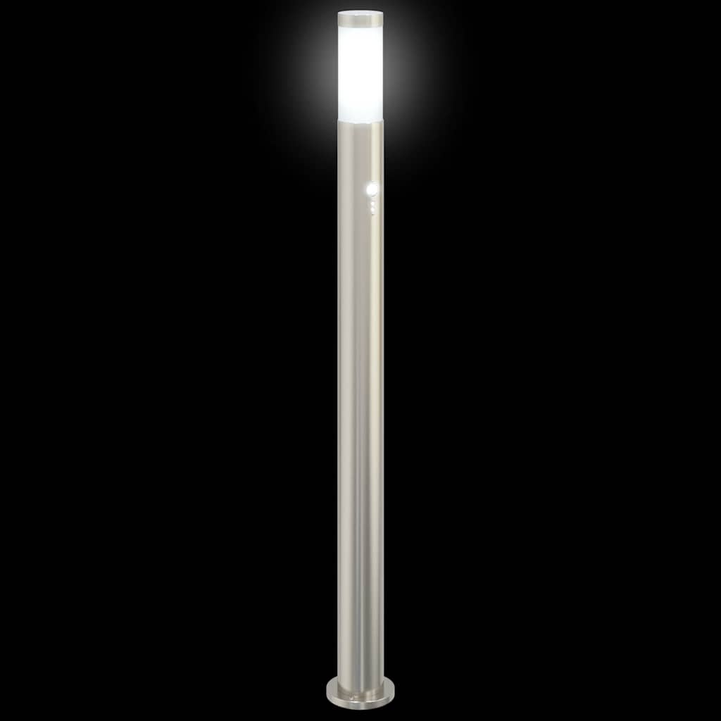Bollard Lights with Sensor 3pcs 110 cm Stainless Steel IP44