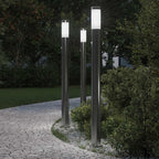 Bollard Lights with Sensor 3pcs 110 cm Stainless Steel IP44