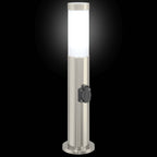 Bollard Light with Outlet 50 cm Stainless Steel IP44