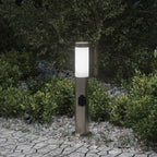 Bollard Light with Outlet 50 cm Stainless Steel IP44
