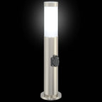 Bollard Lights with Outlet 3pcs 50 cm Stainless Steel IP44