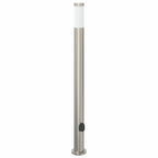 Bollard Light with Outlet 110 cm Stainless Steel IP44