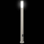 Bollard Light with Outlet 110 cm Stainless Steel IP44
