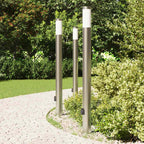 Bollard Lights with Outlet 3pcs 110 cm Stainless Steel IP44