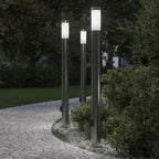 Bollard Lights with Outlet 3pcs 110 cm Stainless Steel IP44