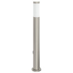 Bollard Light with Sensor&Outlet 80 cm Stainless Steel IP44