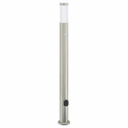 Bollard Light with Sensor&Outlet 110 cm Stainless Steel IP44