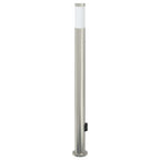 Bollard Light with Sensor&Outlet 110 cm Stainless Steel IP44