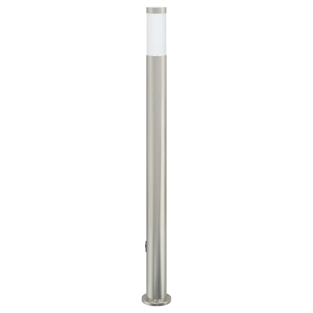 Bollard Light with Sensor&Outlet 110 cm Stainless Steel IP44