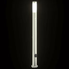 Bollard Light with Sensor&Outlet 110 cm Stainless Steel IP44
