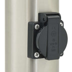 Bollard Light with Sensor&Outlet 110 cm Stainless Steel IP44