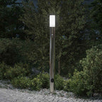 Bollard Light with Sensor&Outlet 110 cm Stainless Steel IP44