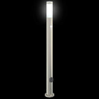 Bollard Lights with Sensor&Outlet 3pcs 110 cm Stainless Steel IP44