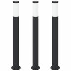 Bollard Lights 3pcs 80 cm Stainless Steel IP44