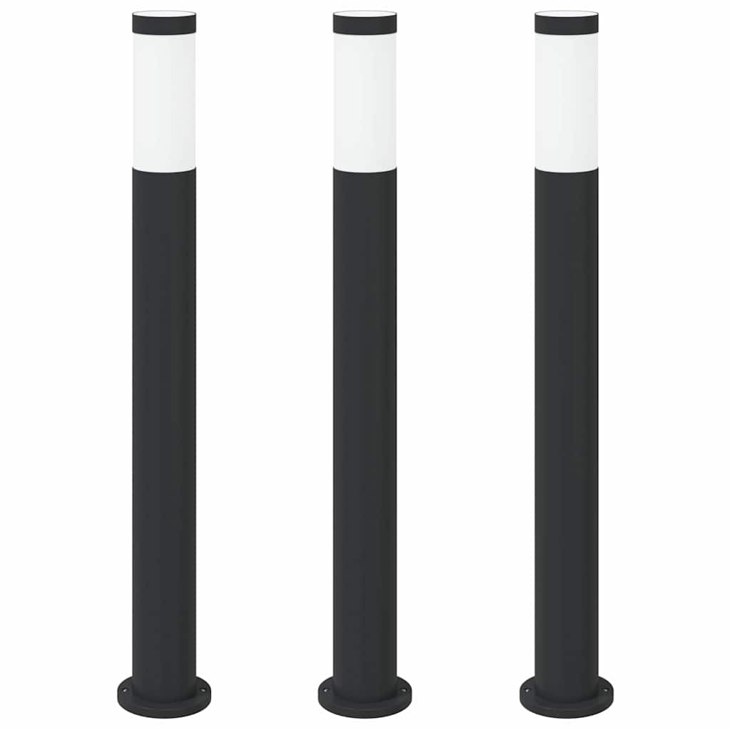 Bollard Lights 3pcs 80 cm Stainless Steel IP44
