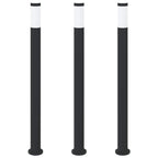 Bollard Lights 3pcs 110 cm Stainless Steel IP44