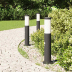 Bollard Lights with Sensor 3pcs 50 cm Stainless Steel IP44
