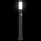 Bollard Lights with Sensor 3pcs 80 cm Stainless Steel IP44