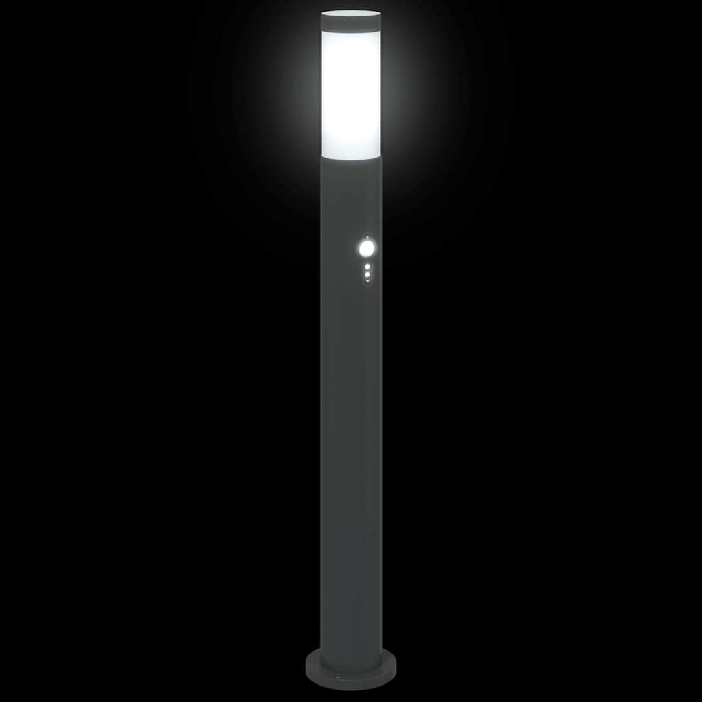 Bollard Lights with Sensor 3pcs 80 cm Stainless Steel IP44