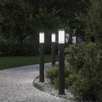 Bollard Lights with Sensor 3pcs 80 cm Stainless Steel IP44