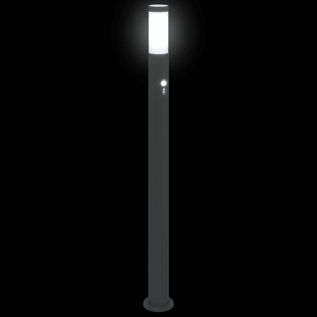 Bollard Light with Sensor 110 cm Stainless Steel IP44